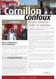 La Gazette - Cornillon-Confoux