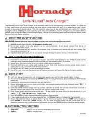 Lock-N-Load Auto Charge Manual - Hornady
