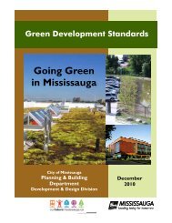 Green Development Standards - City of Mississauga