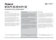 EXR-5/EXR-3 - Roland