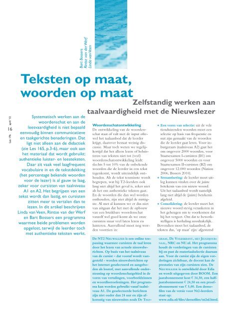 dit artikel - NT2.nl