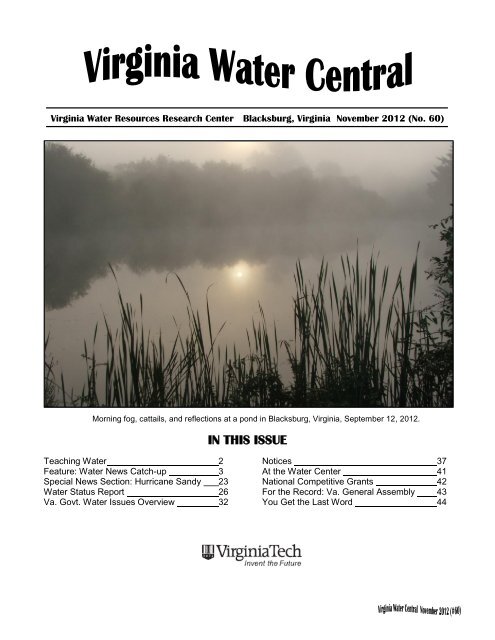 November 2012 (#60) in PDF - Virginia Water Resources Research ...