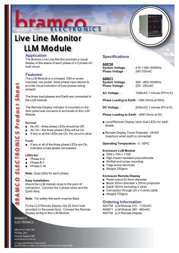 A00758 - LLM Datasheet April09.ai - PacificMI