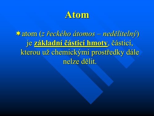 Atom jeho sloÅ¾enÃ­ a struktura