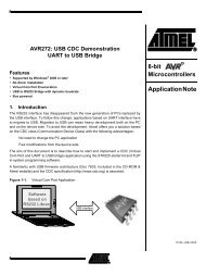 USB CDC Demonstration UART to USB Bridge