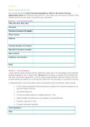 Opt out form - Pensions