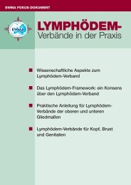 LymphÃ¶dem-VerbÃ¤nde in der Praxis - EWMA