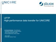 UFTP High-performance data transfer for UNICORE