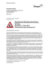 Anwohnerschreiben Sanierung Kesswilerstrasse ... - Gemeinde Uttwil