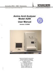 A200 Manual - KNAUER.NET - Homepage of KNAUER Berlin ...