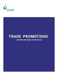 SYSPRO: Trade Promotions