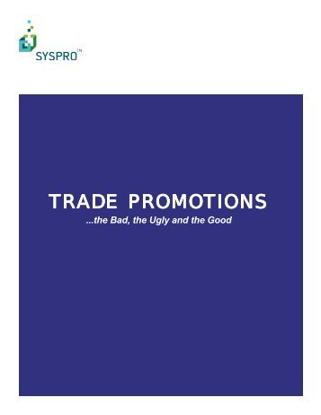 SYSPRO: Trade Promotions