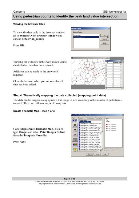 GIS Worksheet 4a - Pearson Australia Media Resources