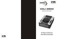 CDJ-3800 CD Player Profissional Instruções de operação