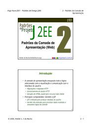 Padrões da camada de apresentação - Treinamento em tecnologias ...