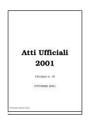 Atti Ufficiali 2001 - Federazione Italiana Tennis