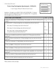 Twelve-Step Participation Questionnaire (TSPQ-2F)