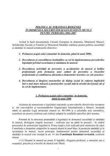 A N E XA - Agenţia Europeană pentru Securitate şi Sănătate în Muncă