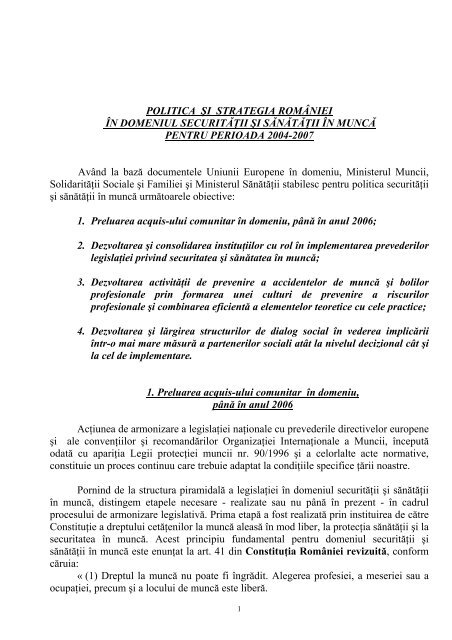 A N E XA - Agenţia Europeană pentru Securitate şi Sănătate în Muncă