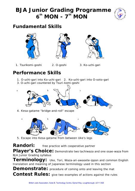 Mon grading pictorial guide - British Judo Association