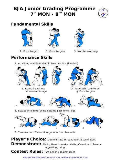 Mon grading pictorial guide - British Judo Association