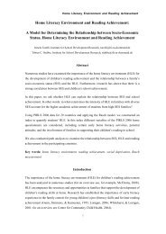 Home Literacy Environment and Reading Achievement: A ... - IEA