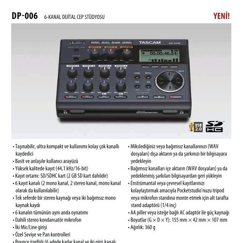 Tascam Cep KataloÄu 2013(5mb) - Radikal