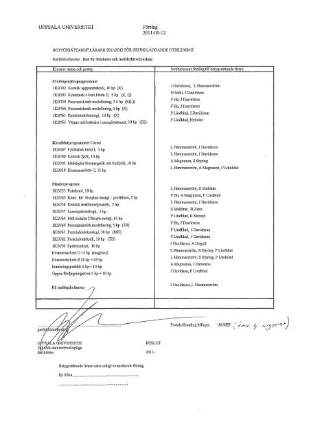 2011/2012 - Teknisk-naturvetenskapliga fakulteten - Uppsala ...