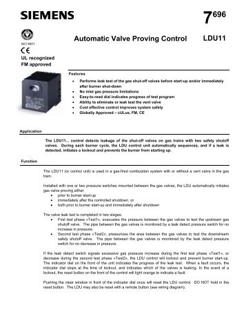 Automatic Valve Proving Control LDU11 - Romstal