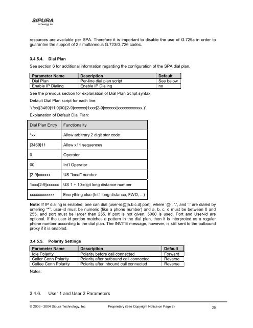 Sipura SPA3000 User Guide - MyNetFone