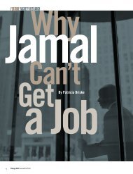 Why Jamal Can't Get a Job - The University of Chicago Booth ...