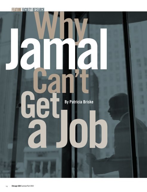 Why Jamal Can't Get a Job - The University of Chicago Booth ...