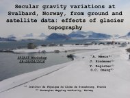 Secular gravity variations at Svalbard, Norway, from ground and