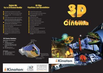 3D Cinema Solutions - Kinoton