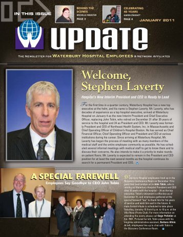 Stephen Laverty Welcome, Stephen Laverty - Waterbury Hospital