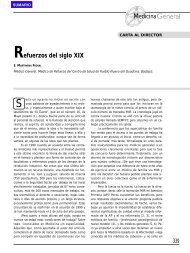 Carta al Director - Revista Medicina General y de Familia