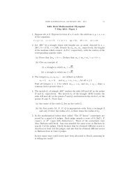24th Irish Mathematical Olympiad 7 May 2011, Paper 1 1. Suppose ...