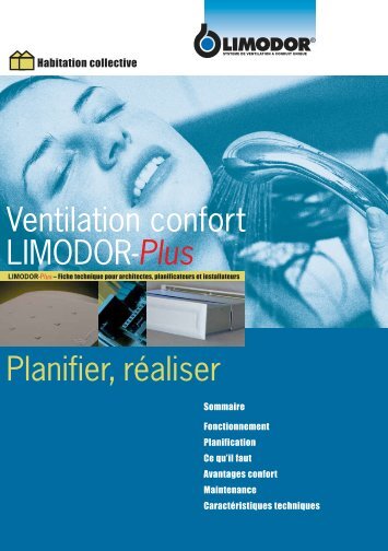 Ventilation confort LIMODOR-Plus Planifier, rÃ©aliser - Trivent AG