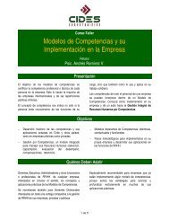 Modelos de Competencias y su Implementación en la Empresa