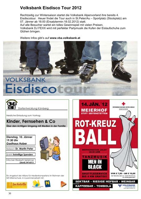 Infoblatt Nr. 286 vom 19.12.2011 - in St. Peter in der Au