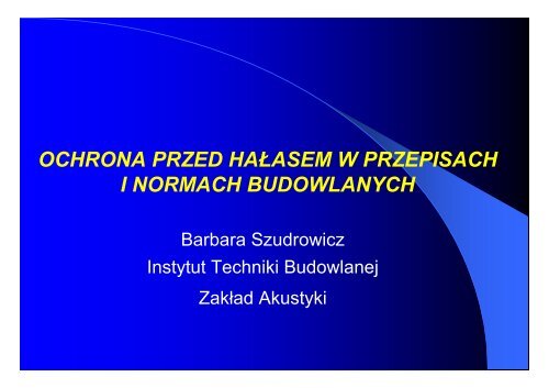 prof. Barbara Szudrowicz - WOIIB