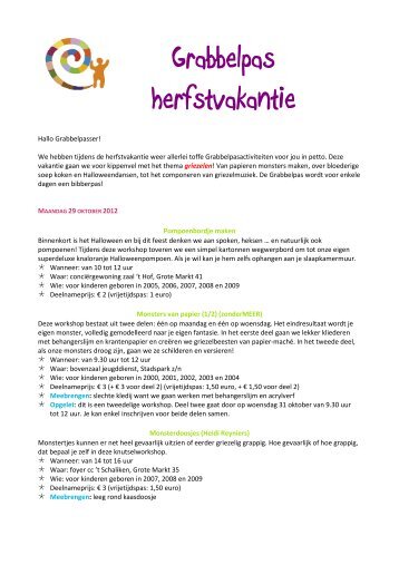 volledige programma - Jeugddienst Herentals