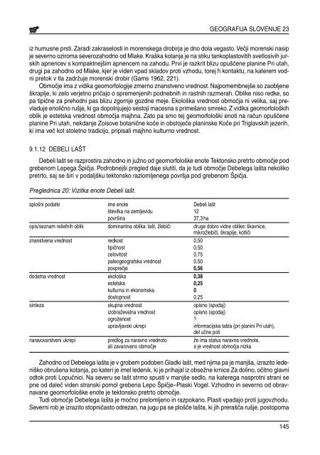 geomorfolo[ka dedi[^ina v dolini triglavskih jezer - Geografski inštitut ...