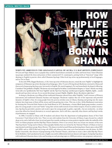 How Hiplife Theatre Was Born in Ghana - DNAWORKS.org