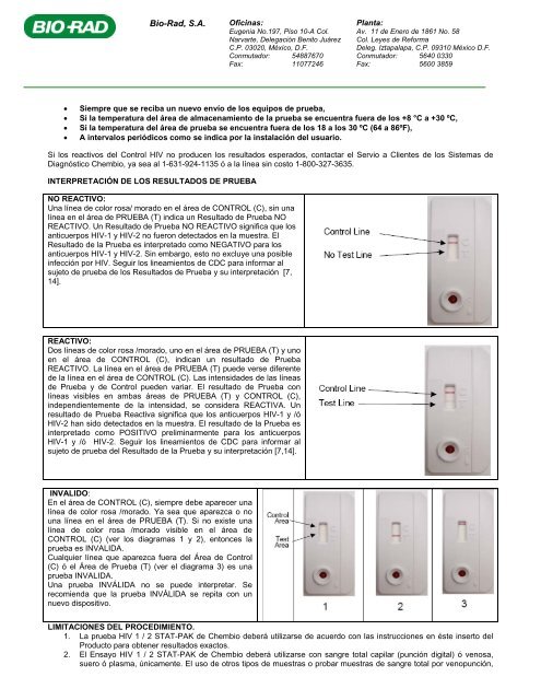 hiv 1 /2 stat-pakÂ® assay - BIO-RAD