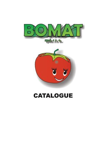 CATALOGUE - Bomat spol. s ro