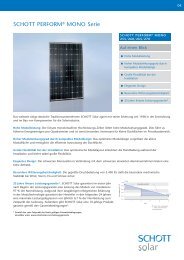 SCHOTT PERFORMÂ® MONO Serie - SAT Solar