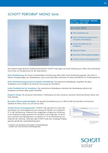 SCHOTT PERFORMÂ® MONO Serie - SAT Solar