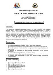 BEM Mandatory Course on CODE OF ETHICS/REGULATIONS