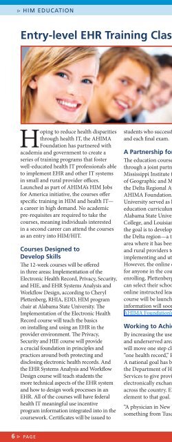 AHIMA Advantage - AHIMA Body of Knowledge - American Health ...